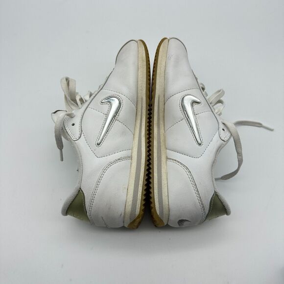 Vintage Nike Cortez Basic Jewel White Silver Mens Size 8 Leather OG Sneakers Y2K main image 15
